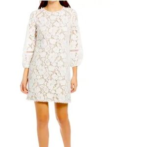 Vince Camuto- Elegant White Lace Dress  💐